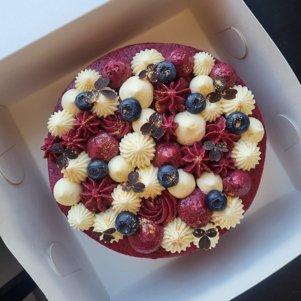 Citron- & Blåbärstårta - Lisens Pastry