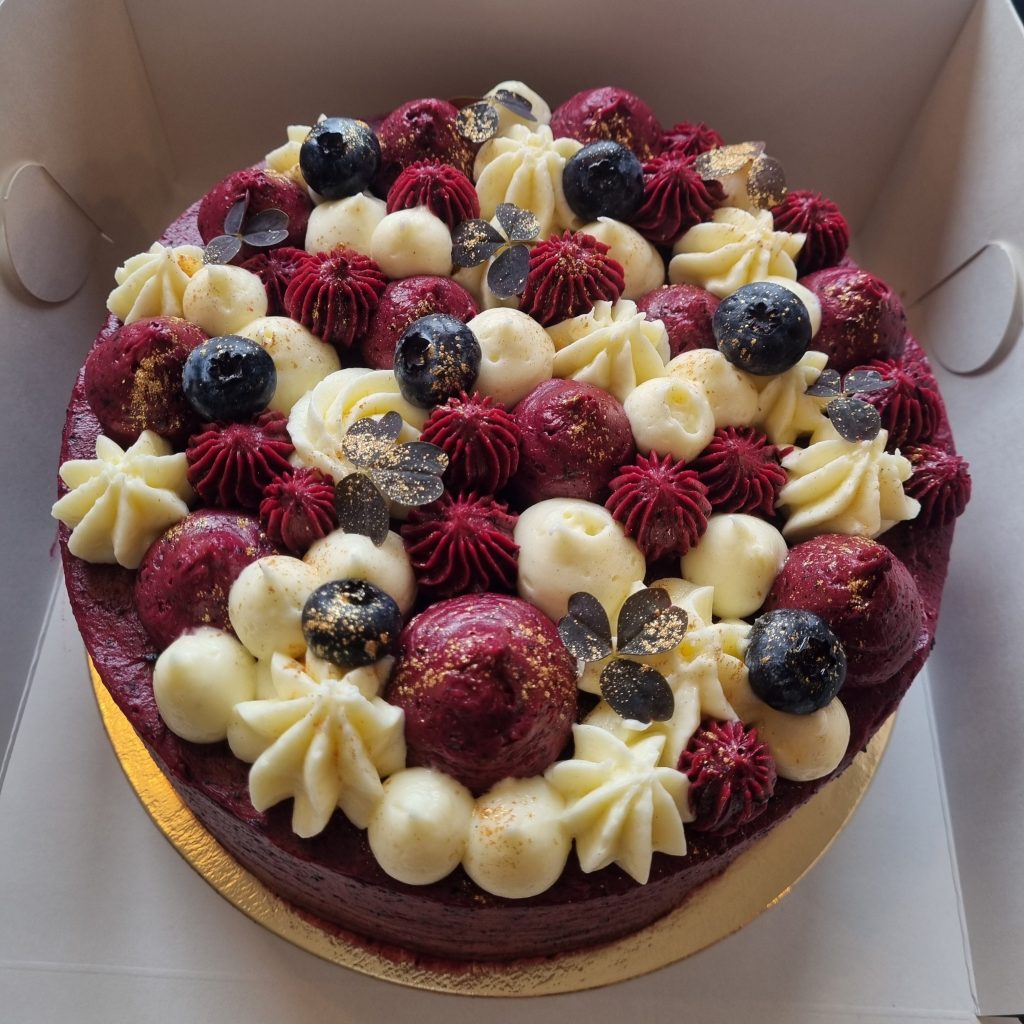Blåbär- & citrontårta, Lisens Pastry i Lund