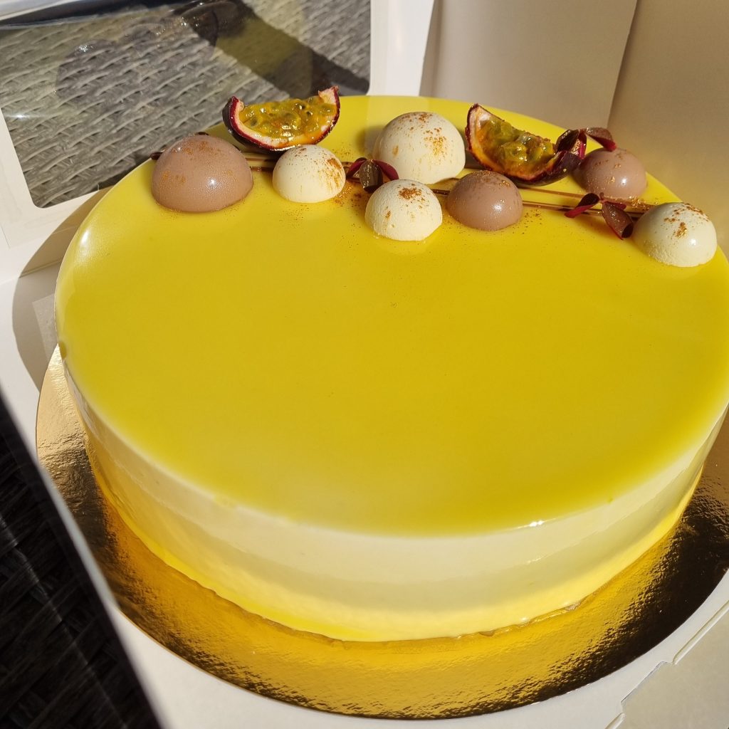Passionsfruktsmoussetårta, Lisens Pastry i Lund