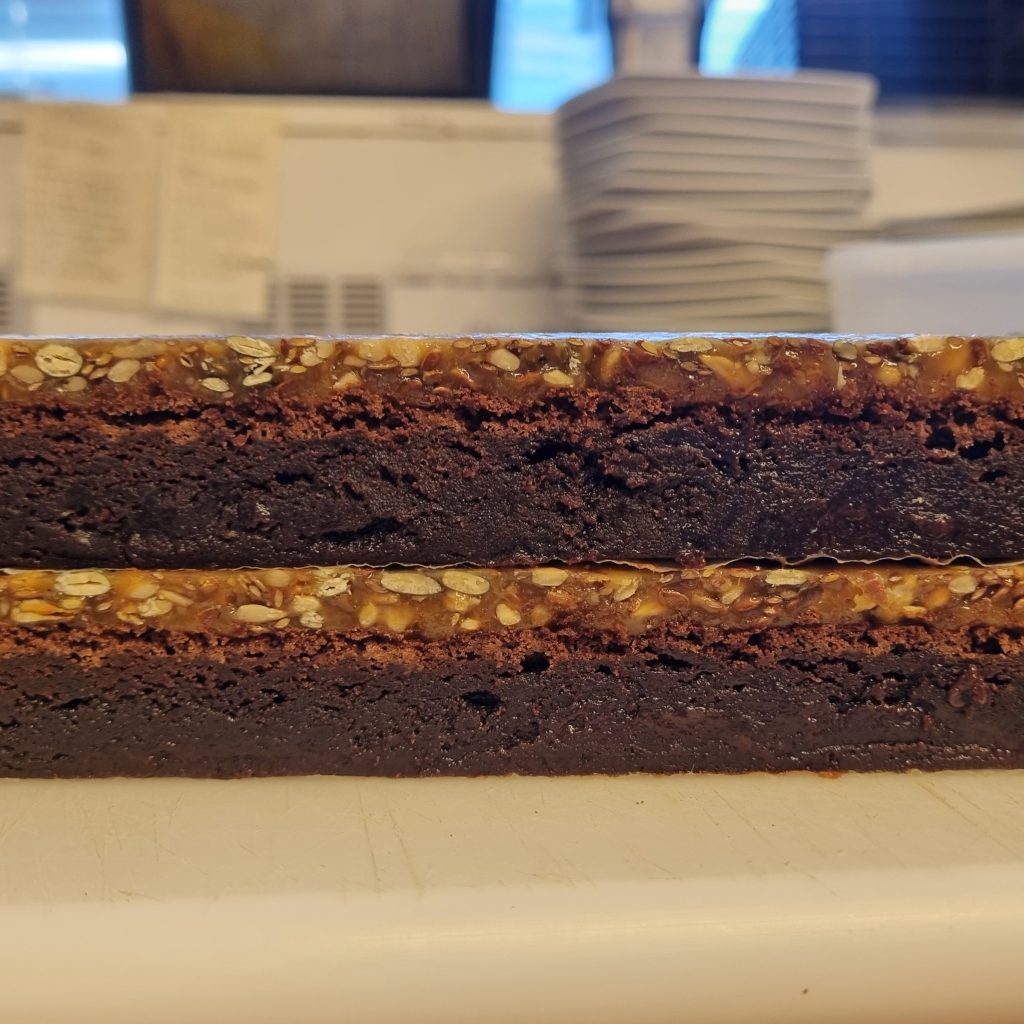 Brownies med förtosca, Lisens Pastry i Lund